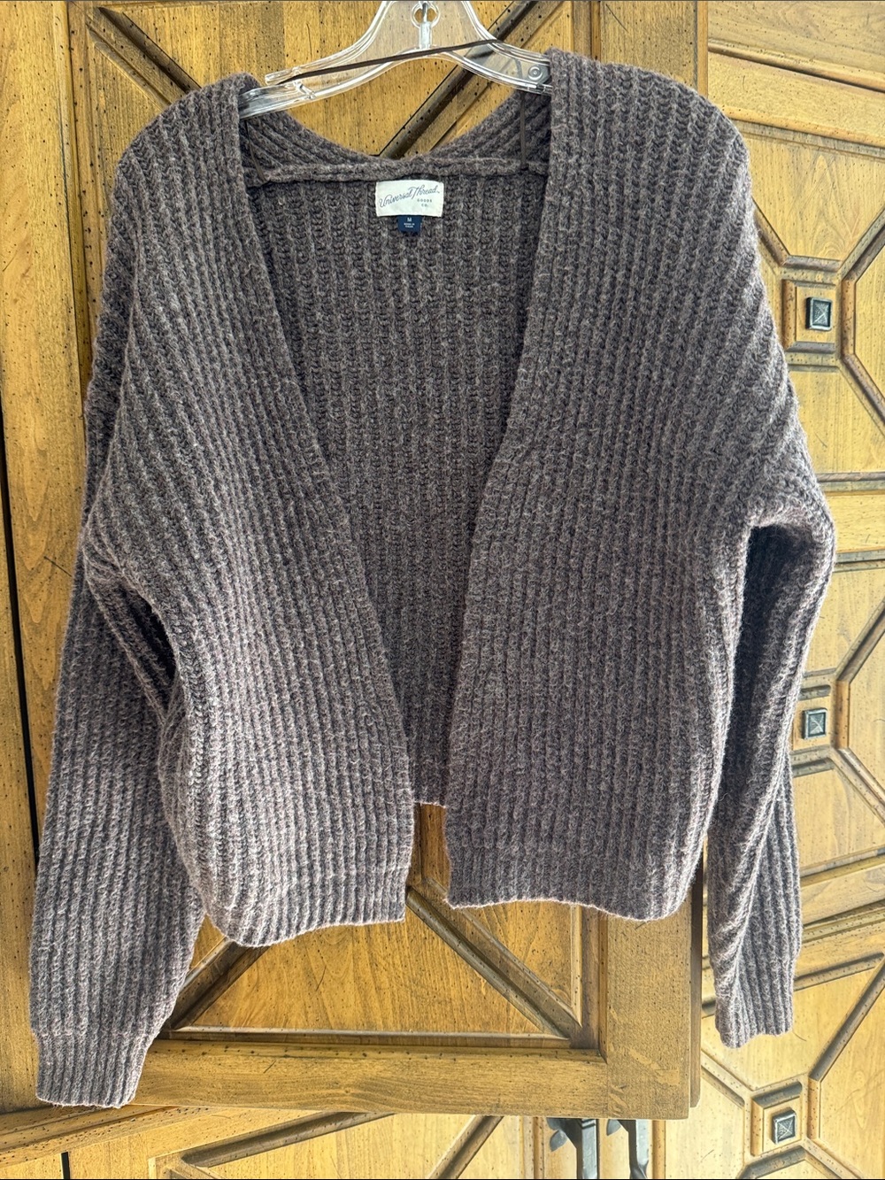 Universal Thread Chunky Open-Front Cardigan - Brown